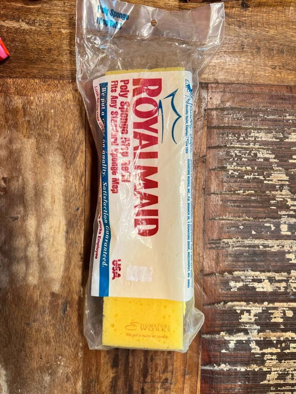 Vintage RoyalMaid Poly Sponge Mop Refill for Standard Mops